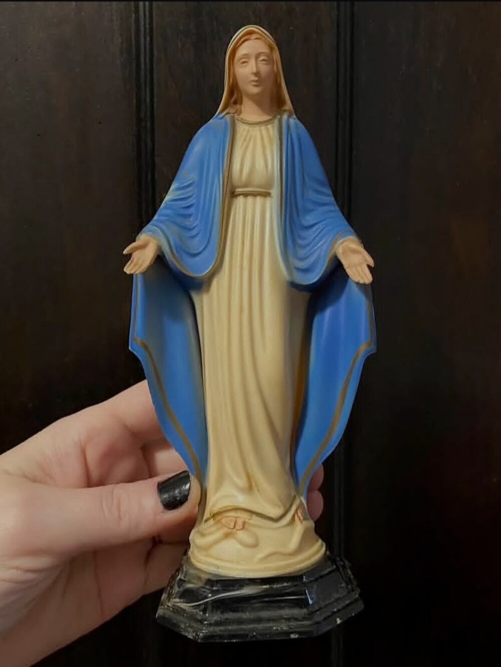Vintage Heartland Plastics Virgin Mary Statue 1950's